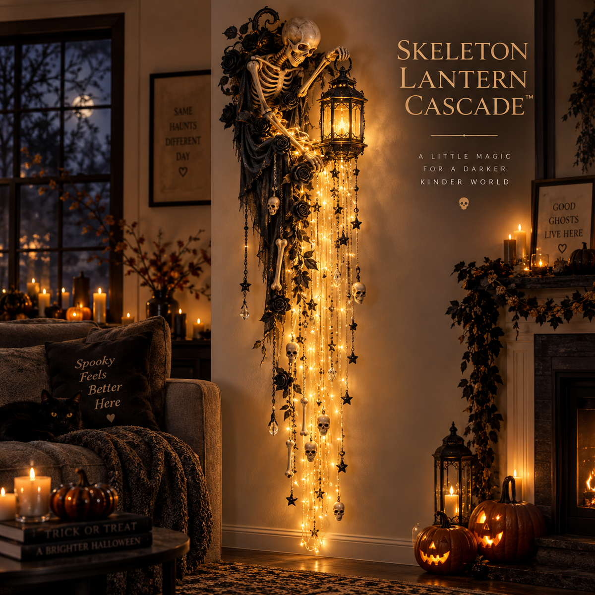 ✨Last Day 49% OFF✨Elegant Halloween Cascade Wall Light Collection✨