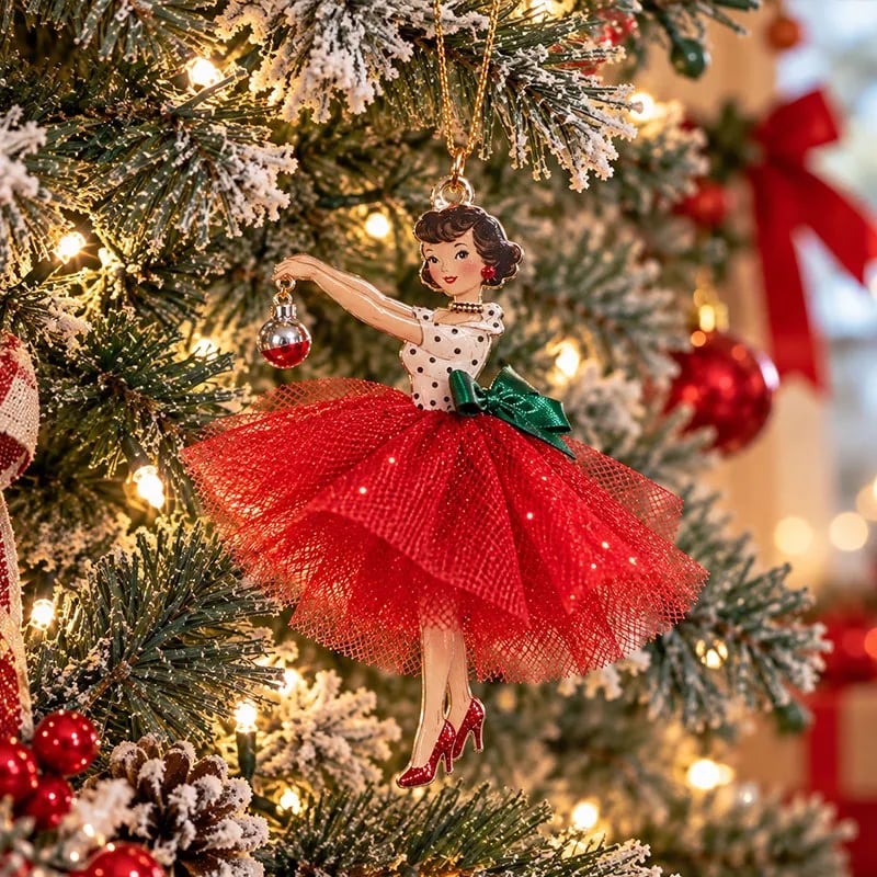 45% OFF🎄Vintage Christmas Lady Ornaments – 1950s-Inspired Holiday Charm 🎄