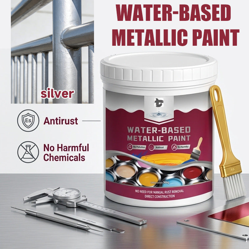 ⏳Time-Limited Special⏰Rust Converter Metallic Paint – One coat stops rust, no sanding, no fumes. 🔨🛡️