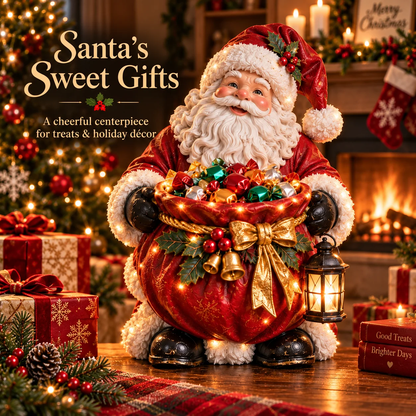 Last Day 48% Off❤️ Cardinal Christmas Treat Bowl™ – Lighted Holiday Candy Bowl & Tabletop Decor