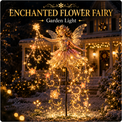 🎁Last Day 49% OFF-✨ Enchanted Flower Fairy Solar Garden Light – Magical Glowing Outdoor Christmas Yard Decor 🌸