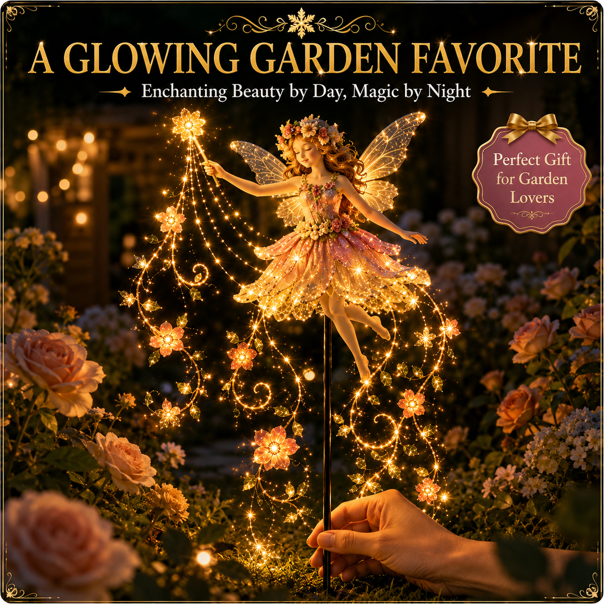 🎁Last Day 49% OFF-✨ Enchanted Flower Fairy Solar Garden Light – Magical Glowing Outdoor Christmas Yard Decor 🌸