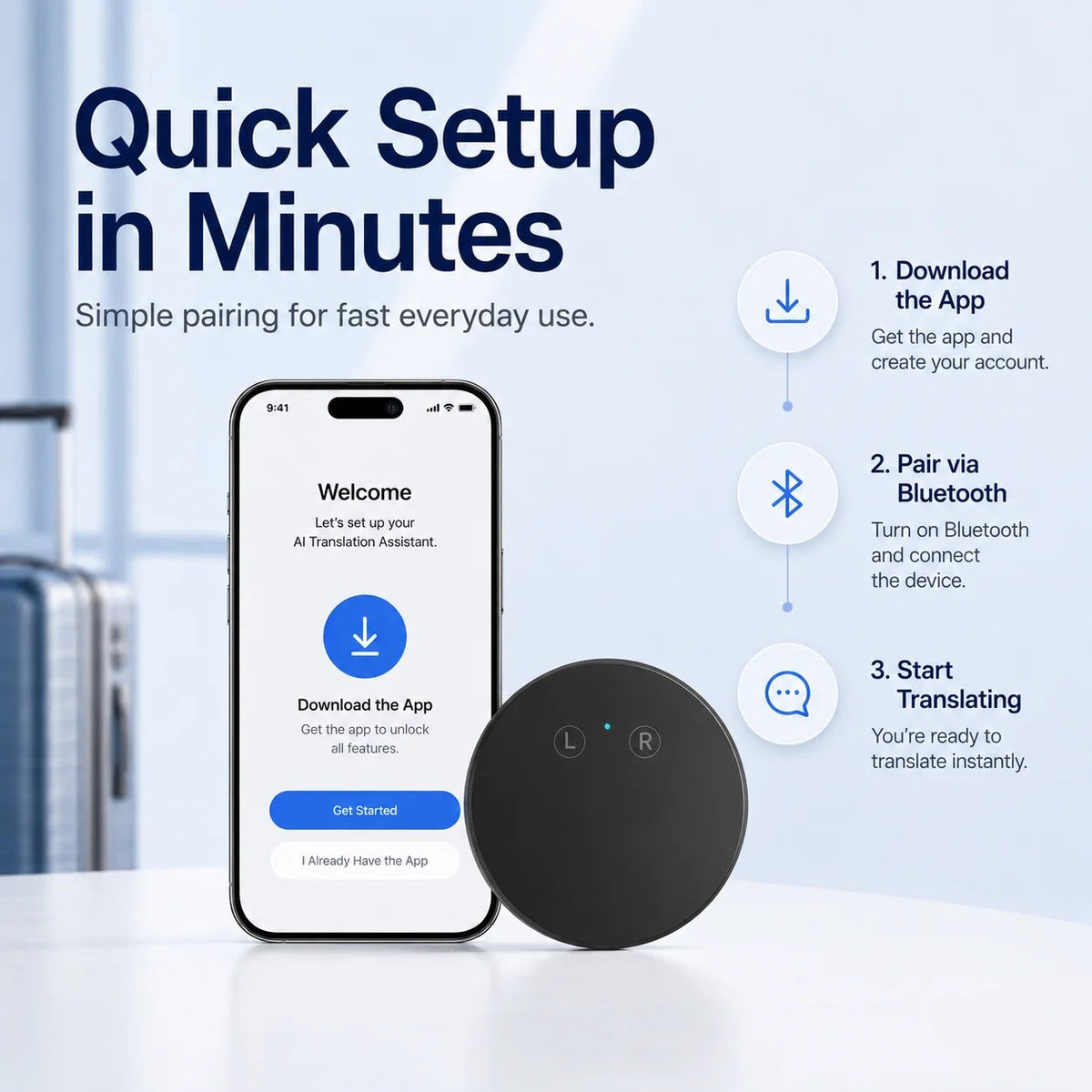 Last Day 45% OFF🤖 AI Pocket Translator – Real-Time Two-Way Voice Translation in 165+ Languages