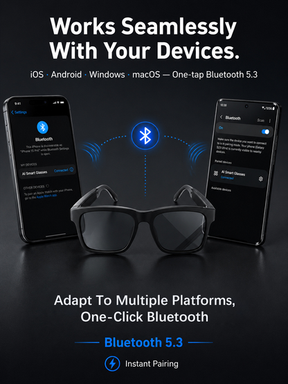 ⏰ LAST DAY 50% OFF 👓 AI Smart Glasses: 100% Offline Translation Zoom & Explore Smarter.
