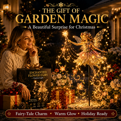 🎁Last Day 49% OFF-✨ Enchanted Flower Fairy Solar Garden Light – Magical Glowing Outdoor Christmas Yard Decor 🌸