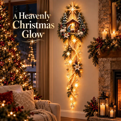 ✝️ Nativity Starfall Wall Light | Warm Golden Bethlehem Glow for Christmas Walls & Faith-Filled Homes ⭐