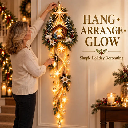✝️ Nativity Starfall Wall Light | Warm Golden Bethlehem Glow for Christmas Walls & Faith-Filled Homes ⭐