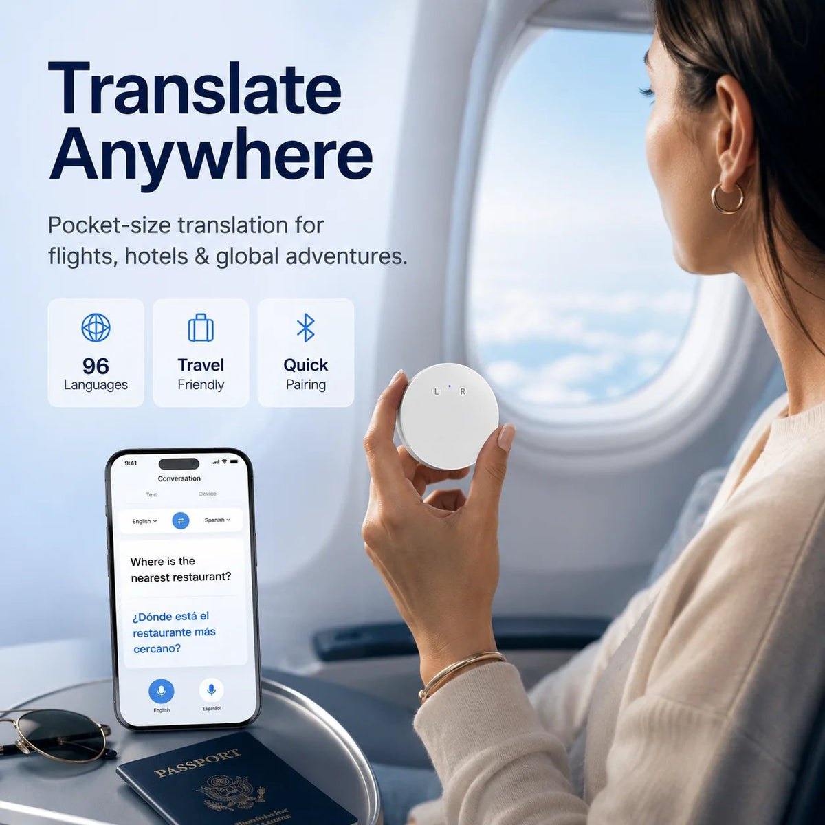 Last Day 45% OFF🤖 AI Pocket Translator – Real-Time Two-Way Voice Translation in 165+ Languages