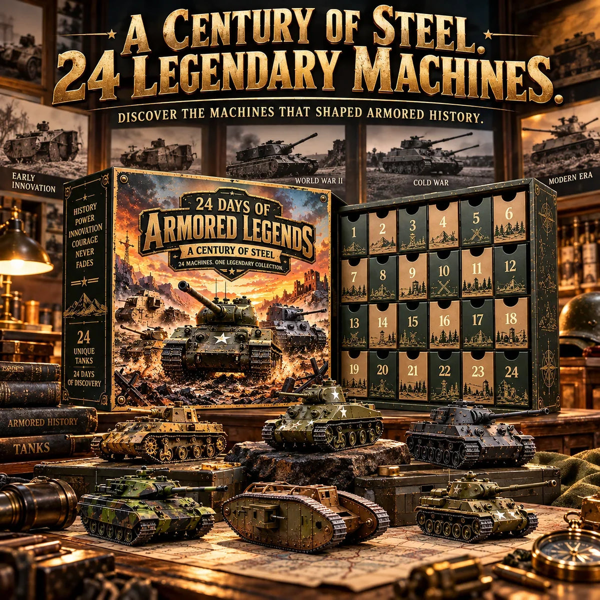 🔥 Love Legendary Tanks? 🔥 2026 Armored Legends – 24 Days, 24 Machines!