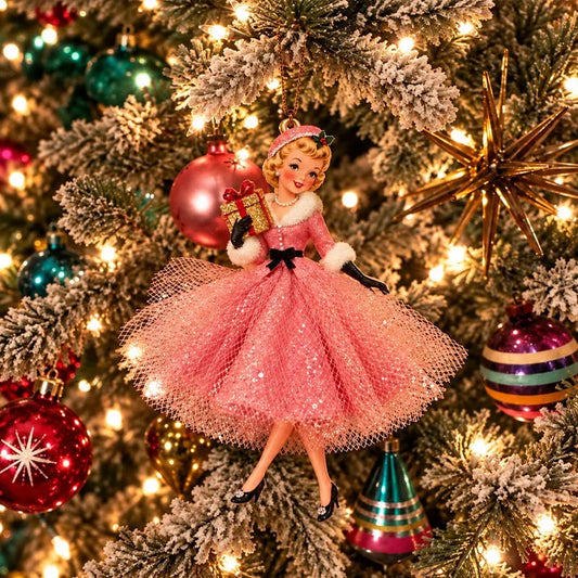 45% OFF🎄Vintage Christmas Lady Ornaments – 1950s-Inspired Holiday Charm 🎄
