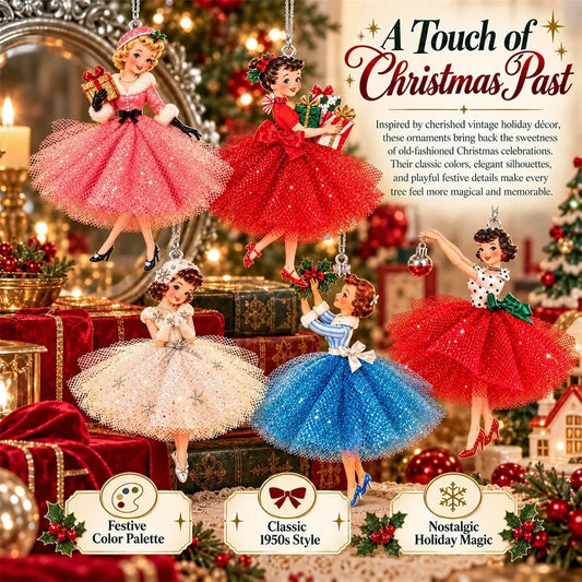 45% OFF🎄Vintage Christmas Lady Ornaments – 1950s-Inspired Holiday Charm 🎄