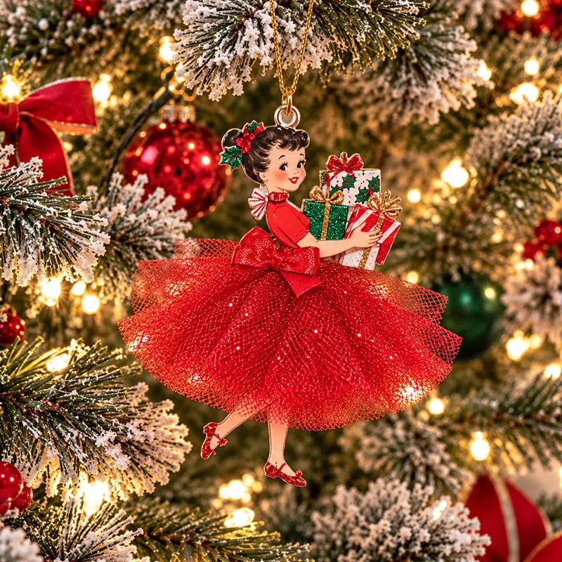 45% OFF🎄Vintage Christmas Lady Ornaments – 1950s-Inspired Holiday Charm 🎄