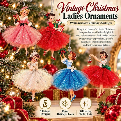 45% OFF🎄Vintage Christmas Lady Ornaments – 1950s-Inspired Holiday Charm 🎄
