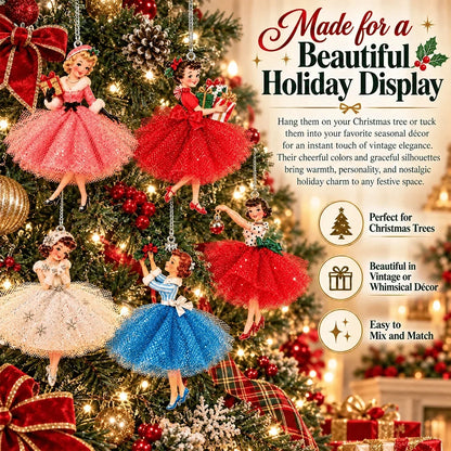 45% OFF🎄Vintage Christmas Lady Ornaments – 1950s-Inspired Holiday Charm 🎄