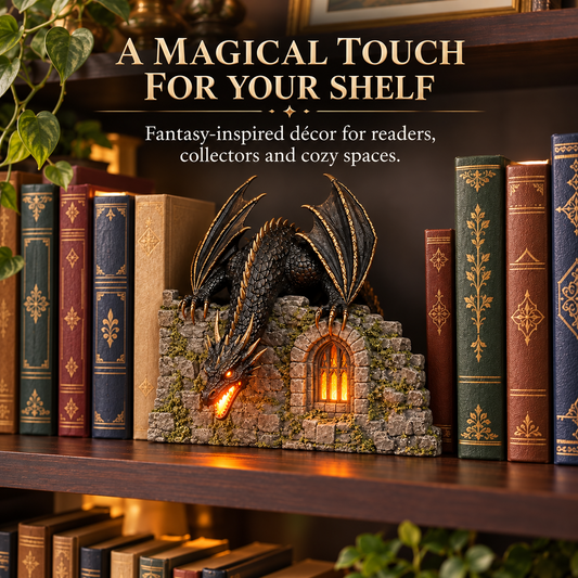 🏰Last Day 45% OFF🐉 Dragon-Shaped Humidifier (with Flame Effect) — 🏰Add a Touch of Fantasy Magic to Your Reading Nook（副本）
