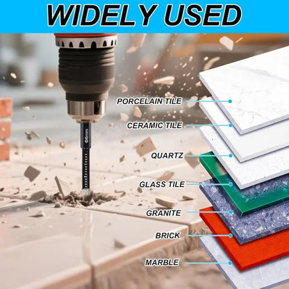 🔥49% OFF |Dry Diamond Drill Bit Set 🛠 Hex Shank Brazed Hole Saw for Tile, Glass & Granite