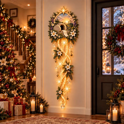 ✝️ Nativity Starfall Wall Light | Warm Golden Bethlehem Glow for Christmas Walls & Faith-Filled Homes ⭐