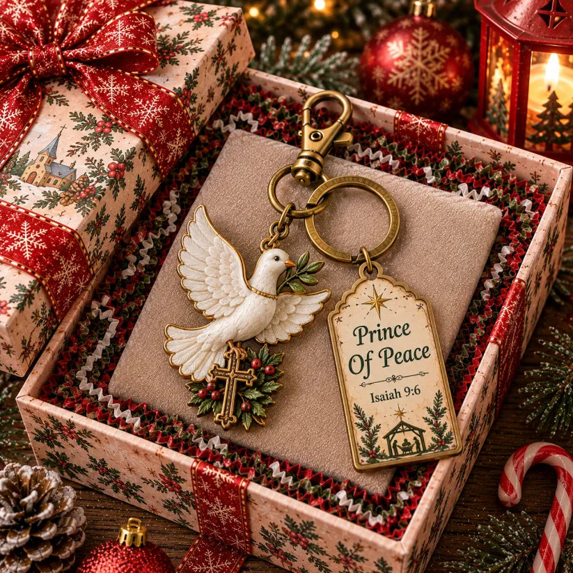 🎄Christian Nativity Keychain – Religious Christmas Keychain Set🕊️