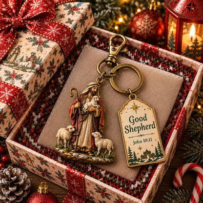🎄Christian Nativity Keychain – Religious Christmas Keychain Set🕊️