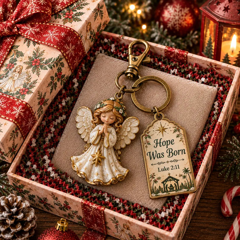 🎄Christian Nativity Keychain – Religious Christmas Keychain Set🕊️