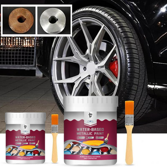 ⏳Time-Limited Special⏰Rust Converter Metallic Paint – One coat stops rust, no sanding, no fumes. 🔨🛡️